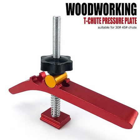 T-spor klemme sett, T-spor klemme metall hurtigvirkende festeklemme sett for spor trebearbeiding