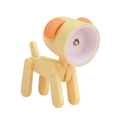 LED Nattlampor Tecknad Bordslampa GUL VALP yellow puppy-puppy