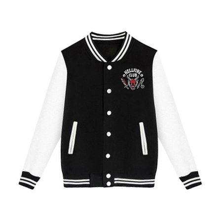 Stranger Hellfire Club Bomber -takki Huppari Baseball Streetwear Naiset Miehet