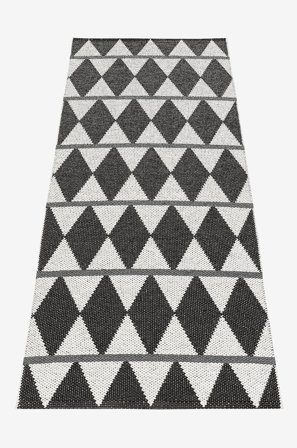 Horredsmattan - Plastmatta Zigge 70x150 cm - Svart - Plastmattor - 70X150 - Från Homeroom