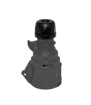 Garo S 416-7 S Skjøtekontakt IP44, 5-polet, 16 A Svart, 7 h, Stikkontakter & kabler