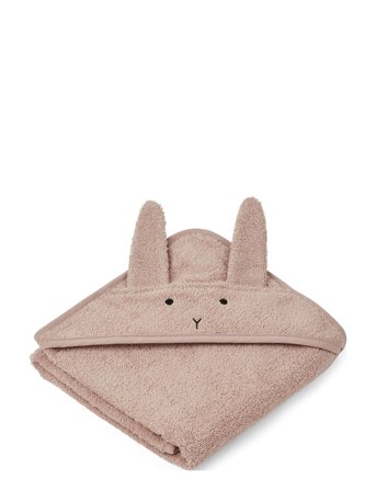 Liewood Albert Hooded Towel - Pink - ONE SIZE