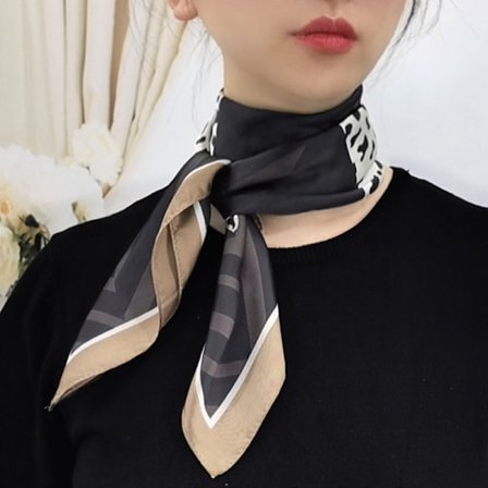 Dames silkeskjerf imitert silke profesjonelt skjerf 27,6''*27,6''