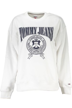 Tommy Hilfiger Felpa Senza Zip Donna Bianco