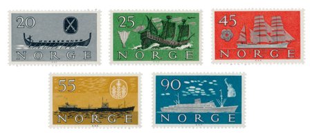 Norge 1960 - AFA 459/63 - Postfrisk
