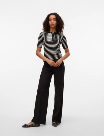 Vero Moda Vmtexas Mw Straight Pant Noos - Black - S x 32