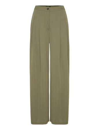 Lauren Ralph Lauren | Pleated Stretch Jersey Wide-Leg Pant | 36