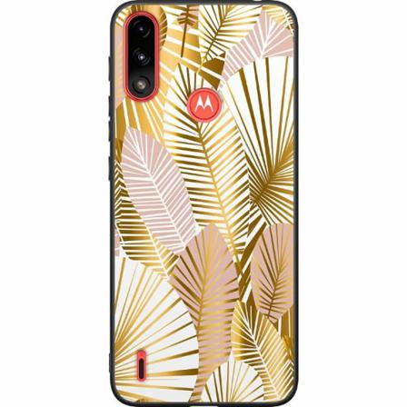 Motorola Moto E7i Power Svart Skal Guld