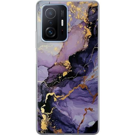 Xiaomi 11T Pro Gjennomsiktig deksel Lilla Marmor
