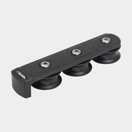 Umlenkrollen Seldén Organizer 50, decksmontiert, 3-teilig, passend für Leinen Ø12 - 16 mm - Boot