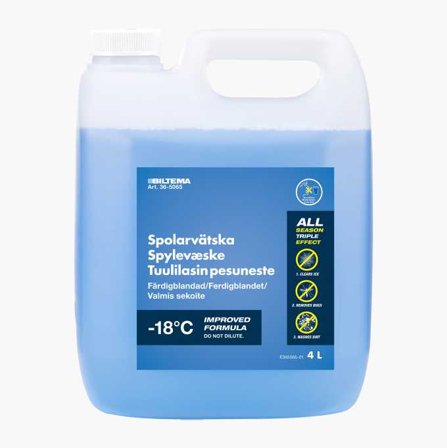 Biltema - Ferdigblandet vindusspylervæske 4 liter