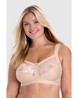 Kaarituettomat liivit Lovely Lace Support beige-H100-Miss Mary