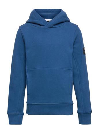 Badge Rib Hoodie Blue Calvin Klein