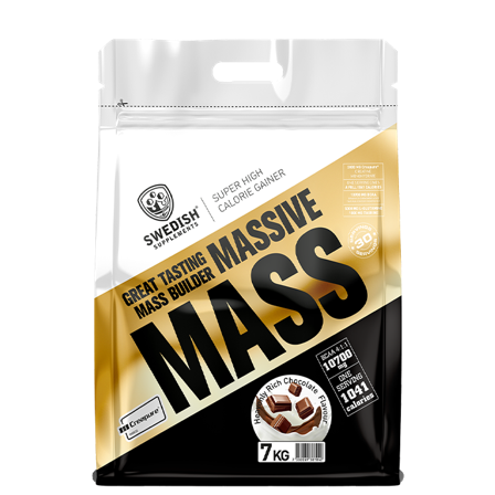 Weight gainer Swedish Supplements Massive Mass Gainer 7 kg, Heavenly Rich Chocolate - Bodyman.dk