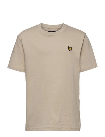 Classic T-Shirt T-shirts Short-sleeved Beige Lyle & Scott Junior*Betinget Tilbud