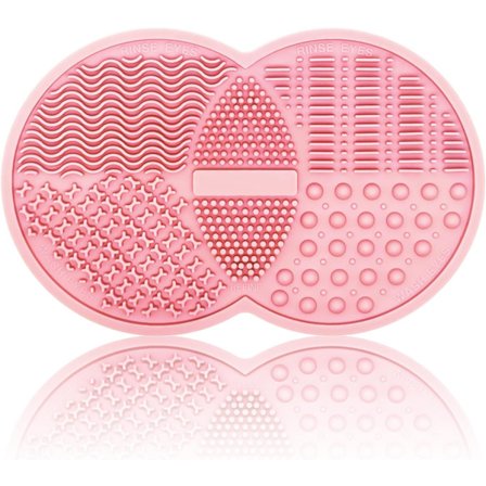 Sminkborste rengöringsmatta, silikon sminkborsteskrubber, sminkborsterengöringsdyna, kosmetisk borstrengöring, - spot sales