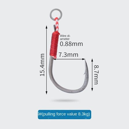 20 stk fiskekrok Håndknyttede kroker med pigghå 9 9