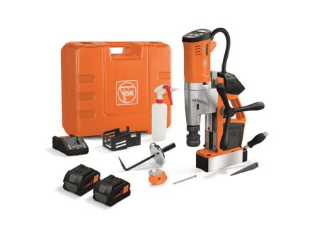 Fein AKBU 35 PMQW Magnetboremaskine med batteri og oplader, Maskiner