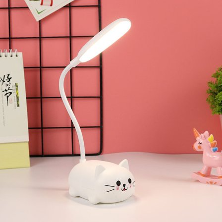 Pige-hjerte LED skrivebordslampe øjenbeskyttelse skrivebord elevers soveværelse i