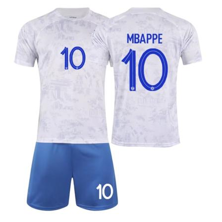 22-23 hjem fotballdrakt nr. 10 Mbappe Dembele 19 Benzema landslag hjem og borte barnedrakt K No10 18