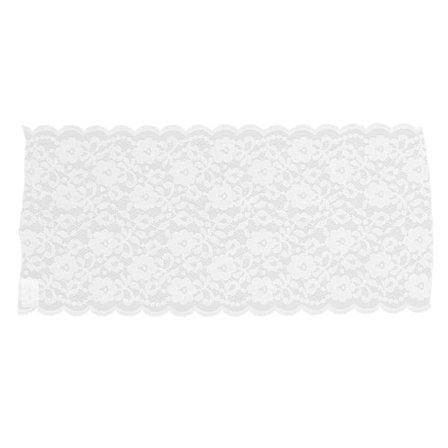 Blonder stof 7,87 tommer bred 10 meter lang udsøgt bred anvendelse blonder bånd til bryllupper fester hvid