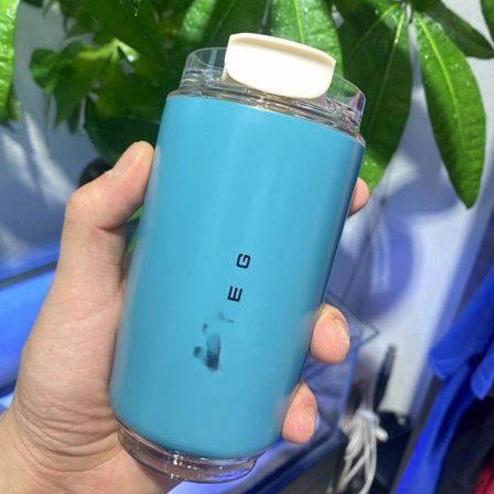 Termosmuki Kuuma Kahvi Eristetty Termosmuki Urheiluvesipullo Välikerroksella Vesi Valkoinen Termosmuki 350ml