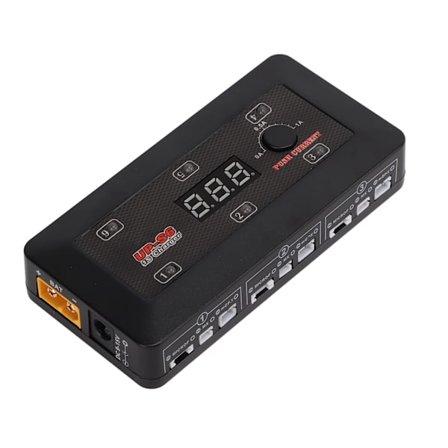 UP‐S6AC S6 RC -lentokoneen akun laturi LED -äänimerkki USB -lähtö 5V 2.1A Lipo Lithium 3.7V
