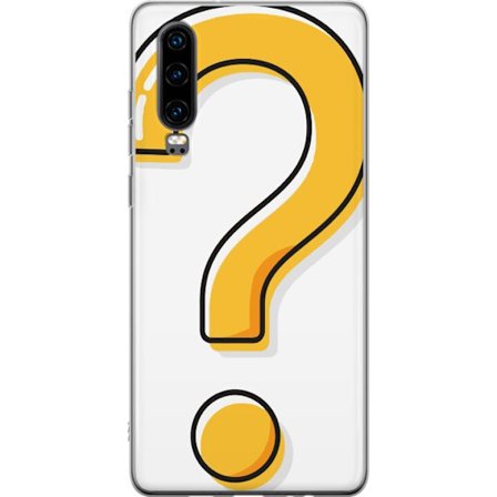 Kompatibelt Mobildeksel til Huawei P30 Spørsmålstegn