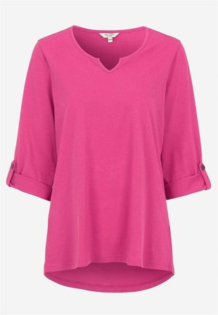 Cellbes of Sweden - Trikåtopp med 3/4-långa ärmar - cerise - för damer - 42/44