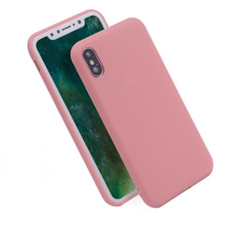 Stötdämpande Silikonskal för iPhone XR Ljusrosa