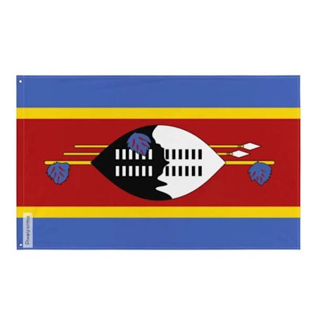 Flag - Eswatini - 160 x 240 cm - Polyester - Foran/bagside - Metal øjer