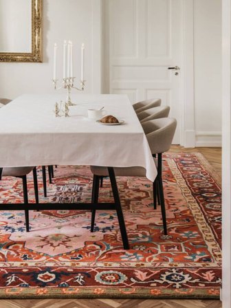 Saba Dywan - Różowy/Czerwony 160X230 Wełna, W Stylu Klasycznym