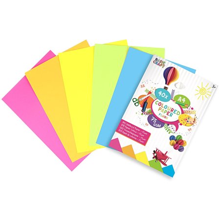 Grafix Fluorescerande papper A4 40-pack