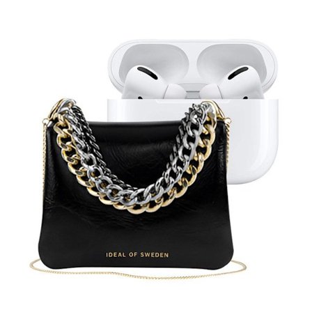 Mini Housse til AirPods Alle Generationer Model Edge med Aftagelig Rem IDEAL OF SWEDEN Sort