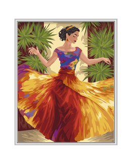 Paint By Numbers Die Leidenschaft des Tanzes - WizardiArt