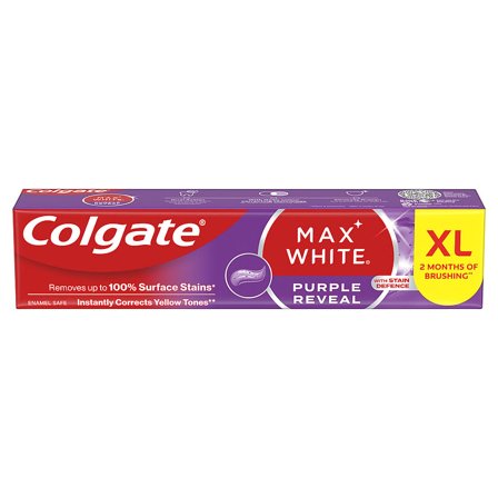 Colgate Max White Purple Tandpasta 125 ml, Medicin & Pleje, Mund & Tandpleje, Tandpasta