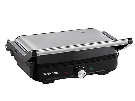 NORDIC SENSE Paninigrill 1600w stål/svart