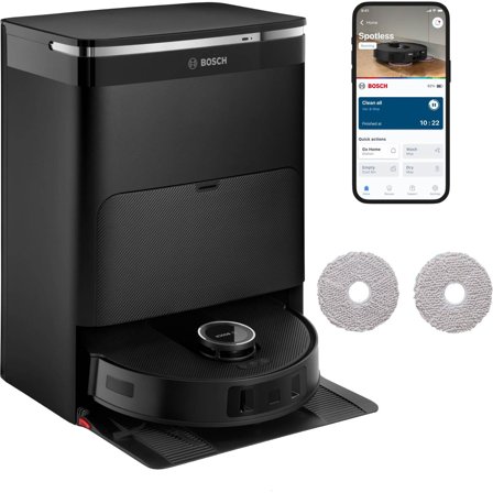 Bosch - Robotstøvsuger Spotless Max BCRDW3BAB Svart