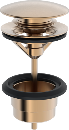 Oras 200061-81 Bunnventil fjærbelastet pop-up-ventil Børstet bronse, Baderom