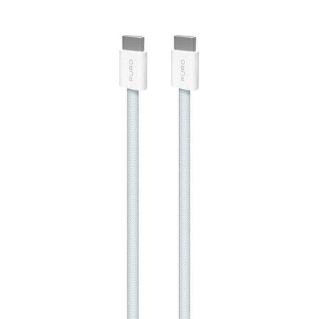 Puro Fabrik USB-C - USB-C-kabel 1,5 m 60W 480mbps - Blå