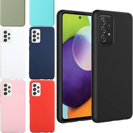 Silikon TPU skal Samsung A52/A52s fodral mobilskal skärmskydd -