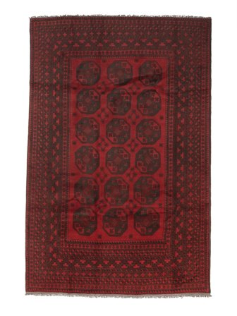 Medallion Afghan Fine Rug 186X282 Wool