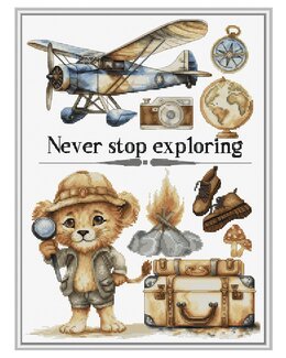 Broderipakkke Bilde Never Stop - Luca-S