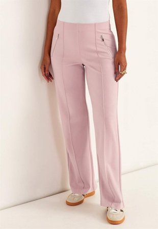 Cellbes of Sweden - Vid byxa i Punto di Roma-trikå Lisa - gammalrosa - för damer - 50/52