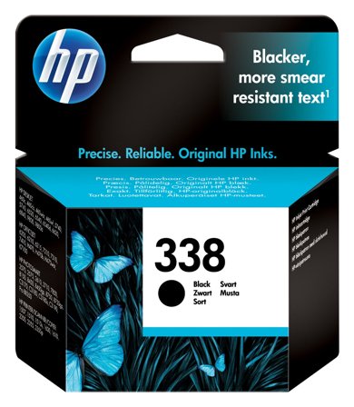 HP 338 svart original bläckpatron, 884962780510