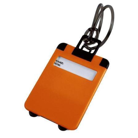 No1 2-pack Bagagebricka Bagagetag Resväska 5-färger Orange