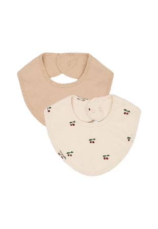 Konges Sløjd 2 Pack Bibs Haklappar & förkläden Unisex Vit ONESIZE