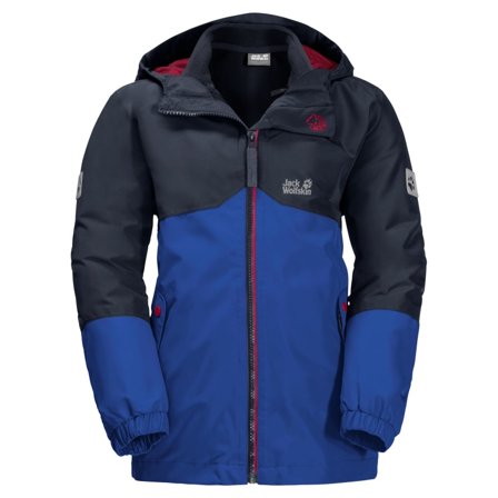 Jack Wolfskin Boys Iceland 3In1 Jacket Children 3-in-1 jackets Blue 104