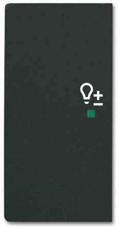 ABB Future Linear 6220-0-0627 Enkelvippa dimmer, matt, svart Vänster, Strömbrytare & vägguttag