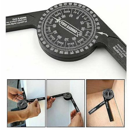 Geværsav Vinkelmåler 7 Tommer Aluminium Vinkelmåler Vinkelsøger